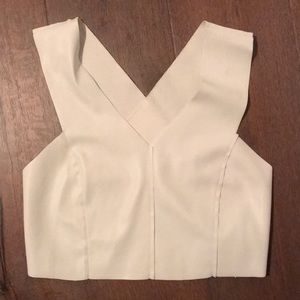 Zara Leather Crop top